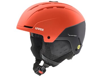 Lyžiarska prilba Uvex Stance MIPS Fierce Red/Black Matt