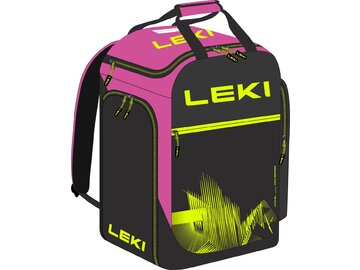 Batoh na lyžiarky Leki Skiboot Bag WCR 60L Neonpink/Black/Neonyellow