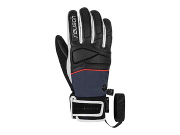 Lyžiarske rukavice Reusch Mikaela Schiffrin R-tex-XT Black Dress/Blue