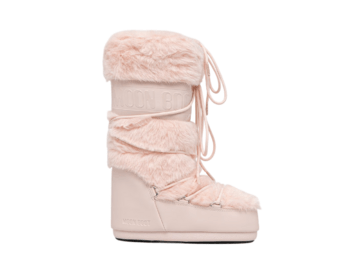 Snehule Moon Boot Icon Faux Fur Dusty Pink