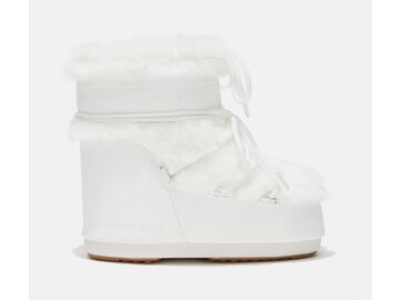 Snehule Moon Boot Icon Low Faux Fur Optical White