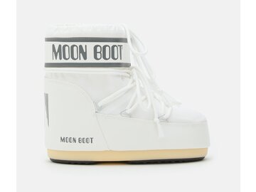 Snehule Moon Boot Icon Low Nylon White Mono