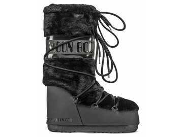 Snehule Moon Boot Icon Faux Fur Black