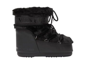 Snehule Moon Boot Icon Low Faux Fur Black
