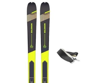 Skialpinistické lyže Salomon T Mtm 84 Pure + Skins Pure Brown/Grey 23/24