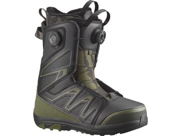 Snowboardové topánky Salomon Launch Boa Sj Boa Black/Olive 25/26