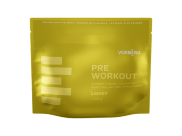 Prírodná predtréningovka Voxberg PreWorkout (Citrón) 480g