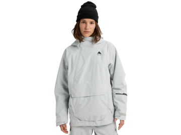 Zimná bunda Burton Women's Reserve 2L Relaxed Anorak Gray Cloud