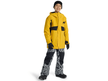 Zimná bunda Burton Kids' Ascutney 2L Jacket Goldenrod/True Black