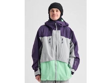Zimná bunda Burton Men's [ak] Swash Synthetic Insulated GORE-TEX 2L Jacket Nightshade Purple/Apparition Gray/Green Voltage