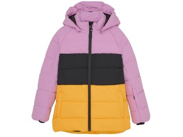 Detská bunda Color Kids Ski Jacket Colorblock Quilt Lilac Chiffon