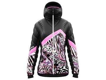 Dámska bunda Crazy Idea JKT Electra Zebra Mix