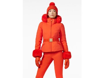 Bunda Goldbergh Giselle Faux Border Ski Jacket Orange