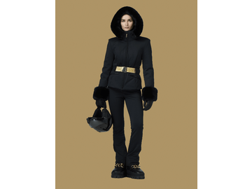 Bunda Goldbergh Prezioso Ski Jacket Faux Border Black