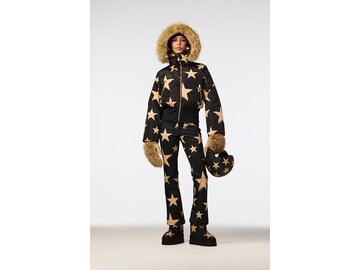 Lyžiarska bunda Goldbergh Shinnen Ski Jacket Faux Border Black/Gold