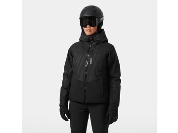 Lyžiarska bunda Helly Hansen W Valdisere 3.0 Jacket Black Embossed Stripes