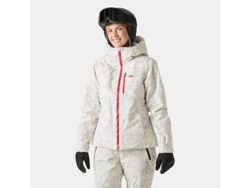 Lyžiarska bunda Helly Hansen W Valdisere 3.0 Jacket Cream New Nordic AOP
