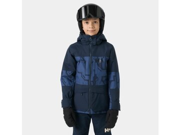 Lyžiarska bunda Helly Hansen JR Summit 2.0 Jacket Dark Blue AOP