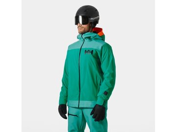 Lyžiarska bunda Helly Hansen Powdreamer 2.0 Jacket Signal Green Denim