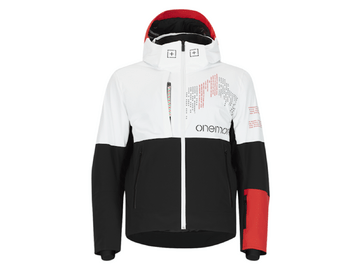 Lyžiarska bunda One more Insulated Ski Jacket Printed Olimpic White/Black/Bacio