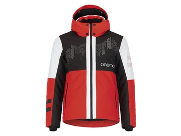 Lyžiarska bunda One more Light Insulated Ski Jacket Printed Olimpic Black/Bacio/White