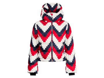 Lyžiarska bunda Perfect Moment Polar Flare Ski Jacket II Chevron Print Red