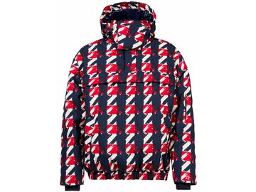 Lyžiarska bunda Perfect Moment Thom Insulated Popover Ski Jacket Spray Houndstooth/Red