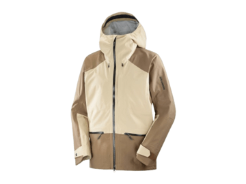 Lyžiarska bunda Salomon Absolute 3L Jacket Men White Pepper/Shitake