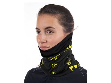 Nákrčník Fischer Bandana Ci Logo Fleece Black/Yellow