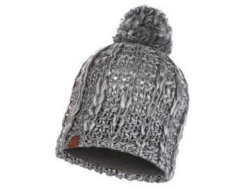 Buff Knitted and Polar Hat Fleece Liv Pebble Grey