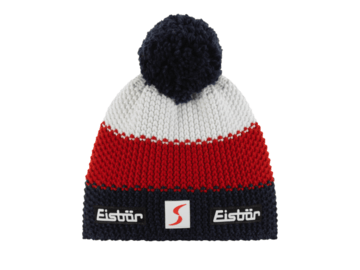 Čiapka Eisbär Star Pompon MU SP Kids Tmavá Sivá/Červená/Biela