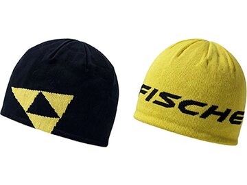Čiapka Fischer Logo Reversible Evo Beanie Fischer Yellow/Black