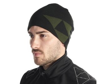 Zimná čiapka Fischer Logo Reversible Beanie Black/Green