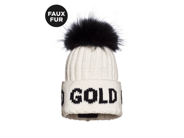 Čiapka Goldbergh Hodd Beanie Faux Pom White