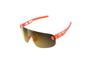 Cyklistické okuliare POC Elicit Fluo. Orange Translucent/Clarity Road/Partly Sunny Gold