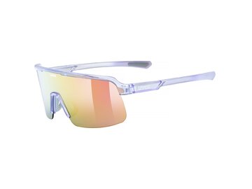 Cyklistické okuliare Uvex Dyrt Clear Purple/Mirror Red