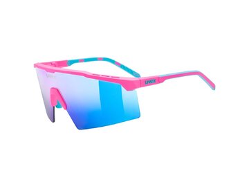 Cyklistické okuliare Uvex Flowline Pink Matt/Mirror Blue