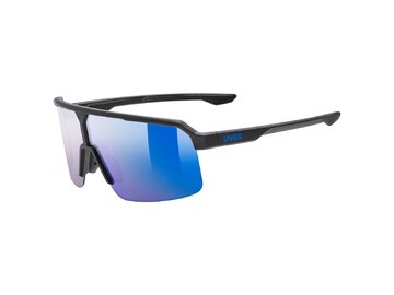 Cyklistické okuliare Uvex Ramp Black Matt/Mirror Blue