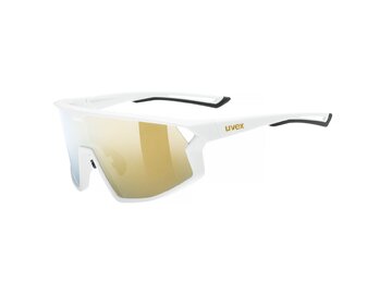 Cyklistické okuliare Uvex Skyryse White Matt/Mirror Gold