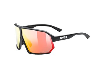 Cyklistické okuliare Uvex Sportstyle 237 CV Black Matt/Mirror Red