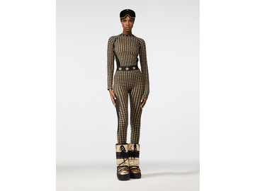 Funkčné legíny Goldbergh Celeste Baselayer Pants Black/Brown 24/25