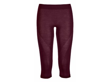 Dámske funkčné legíny Ortovox W's 120 Competition Light Short Pants Dark Wine