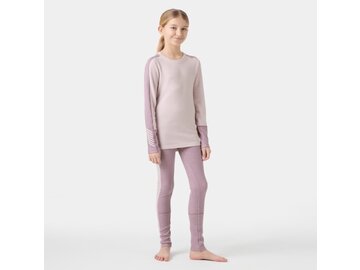 Funkčný set Helly Hansen JR Lifa Merino Midweight Purple Clay