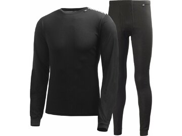 Pánsky funkčný set Helly Hansen Comfort Lightweight Base Layer Set Black