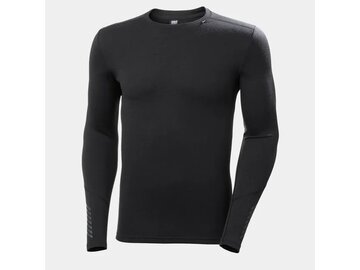 Funkčné tričko Helly Hansen LIFA® Merino Midweight Crew Base Layer Black
