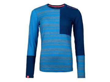 Funkčné tričko Ortovox W's 185 Rock'n'Wool Long Sleeve Sky Blue