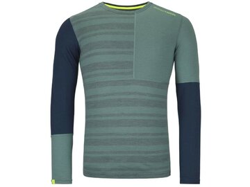 Funkčné tričko Ortovox 185 Rock'n'Wool Long Sleeve Arctic Grey