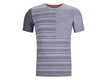 Funkčné tričko Ortovox 185 Rock'N'Wool Short Sleeve Men Grey Blend