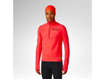Funkčné tričko Rossignol M Hero Half Zip First Layer Neon Red