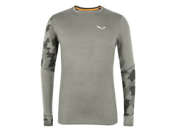 Termo Tričko Salewa Cristallo Warm Amr M L/S Tee Grey